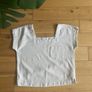 Square-Neck Linen Tank Top/XS Image 4