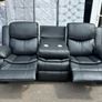 Valerie Black 3+2 Leather Recliner Sofa Set Image 7