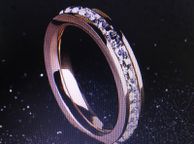 main image for ad Rose Gold Cz Titanium Steel Wedding Ring