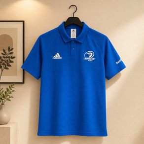Leinster Rugby Adidas Polo Shirt Mens Medium