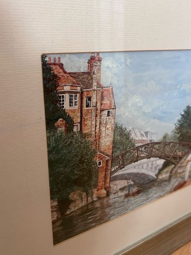 Irish artist Valerie Weir print, Cambridge view