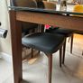 Connubia Eminence Extendable Dining Table 130cm (Grey Glass/Walnut) Image 5