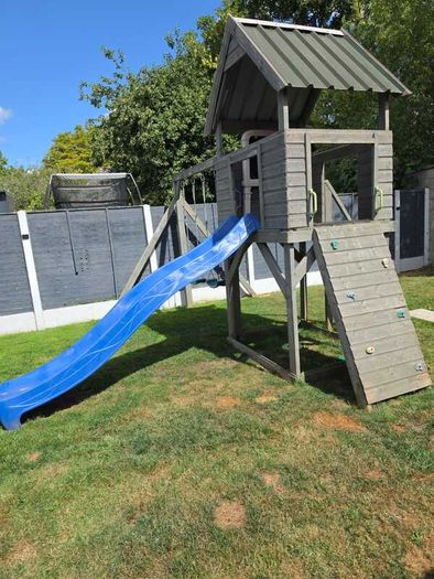 Swing, slide and climbing