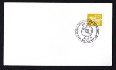 1975 Ireland Royal British Legion Ireland (Southern Area 1925-1975, 5th February) special cancel tying 5p Gerl definitive stamp.