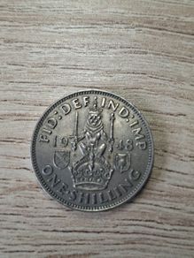 Great Britain UK 1948 One Shilling George VI Scottish Crest Coin - free standard postage