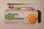 Two Plastic Microwave Egg Cookers (new).