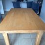 Oak Finish Solid Wood Dining set Table & Chairs Image 5