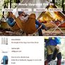 NEW SALE | Portable Fire Pit for Camping, Outdoor Folding Firepit Fireplace with Heat Resistant Gloves & Carrying Bag Image 4