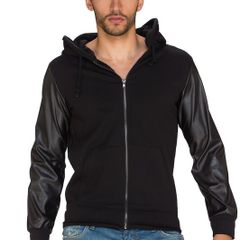 patchwork hoodie grey or black size s and m
