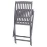 Folding Outdoor Chairs 8 pcs Solid Acacia Wood Image 5