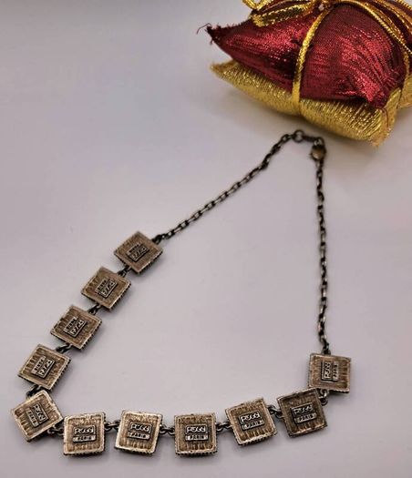 vintage  designer citrine necklace
