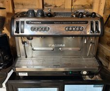 coffee machine and grinder