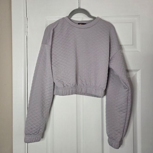 Cropped Lilac Pullover, Size 10