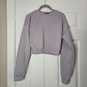 Cropped Lilac Pullover, Size 10