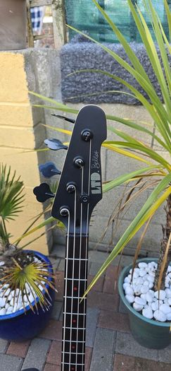 ESP LTD Frank Bello Signature Bass. Custom Satin Black & Red