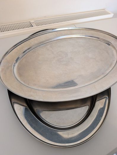 Stainless Steel Oval Serving Tray 65cm