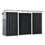 9ft x 4.25ft Corrugated Garden Metal Storage Shed Outdoor Equipment Tool Box with Foundation Ventilation & Doors (FREE SHIPPING) Image 5