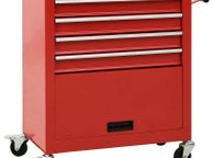 main image for ad Tool Trolley with 4 Drawers Steel Red