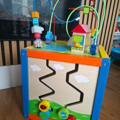 Squirrel Play Wooden 5-in-1 Activity Cube