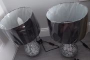 Brand New. Two Beautiful Lamps with Black Shades.