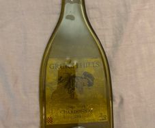 Vintage Flattened Grgich Gills Napa Valley Bottle/ Cheese Board