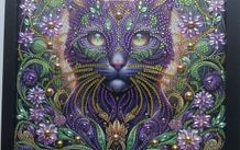 Cat Diamond Painting Framed