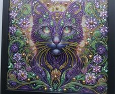 Cat Diamond Painting Framed