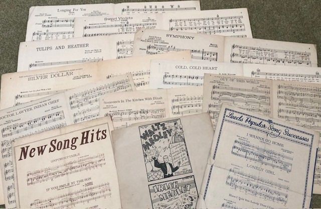 Vintage Sheet Music - Bundle of 36 items