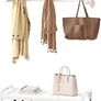 Coat and Shoe Rack, Coat Stand with 3-Tier Shoe Rack, White Hall Tree with 15 Coat Hooks, 3-Tier Shoe Storage Rack, Shoe Bench for Hallway and Entrance, White Image 8