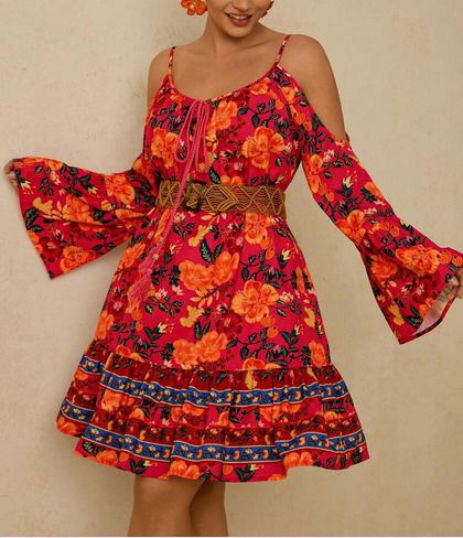 Beautiful Fringe Dress size 20 - ideal for summer