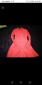 Dress from warehouse. Long sleeves . Size 10. lacey floral