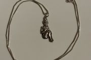 Sterling Silver Necklace with Elf/ Pixie Pendant