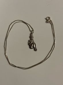 Sterling Silver Necklace with Elf/ Pixie Pendant