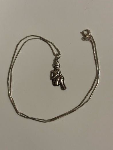 Sterling Silver Necklace with Elf/ Pixie Pendant
