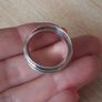 Handmade silver ring size P Image 3
