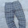 Grey slim fit cropped trousers Image 2