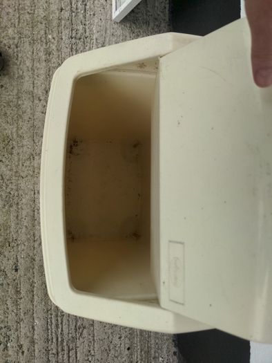 Wham cream swing lid bin