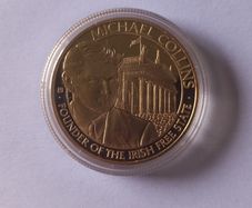 Michael Collins Golden Commemorative Coin
