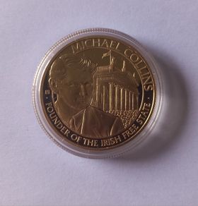Michael Collins Golden Commemorative Coin