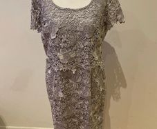 Jacques Vert silver grey occasion dress size 10