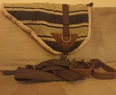 Bareback saddle,Breaking bit, bunjee