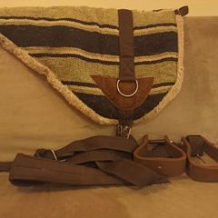 Bareback saddle,Breaking bit, bunjee