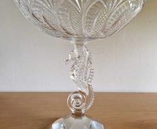 Waterford Crystal Seahorse Pedestal Centrepiece Bowl