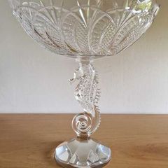 Waterford Crystal Seahorse Pedestal Centrepiece Bowl