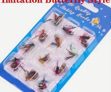 Packet Of 12 Fishing Flies (brand New).