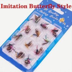 Packet Of 12 Fishing Flies (brand New).