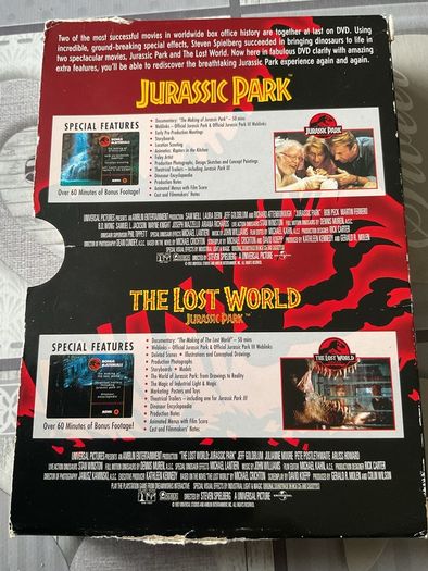 Jurassic Park DVD set.