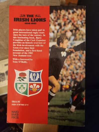 The Irish Lions 1896-1983. By Barry Coughlan. First Edition Paperback In Good Condition. 37.