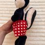 Vintage Looney Tunes Pepe Le Pew Skunk Plush Red Heart Boxers 1997 approx. 35 cm. Please see photos Image 7