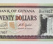 Guyana 20 Dollars Banknote